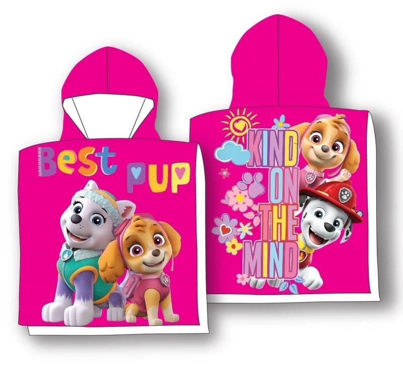 Carbotex Badeponcho Paw Patrol Girls Badeponcho mit Kapuze 50 x 100 cm von Carbotex