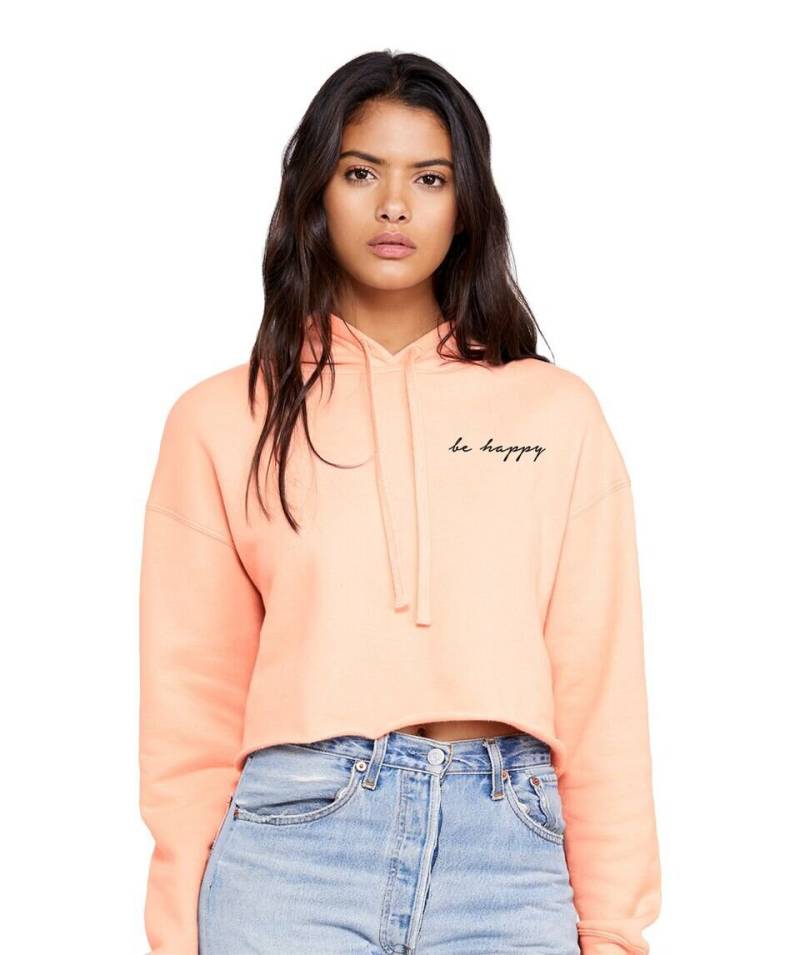 Seien Sie Glücklich Abgeschnitten Hoodie Oder Noodie von CarcellysCrafts