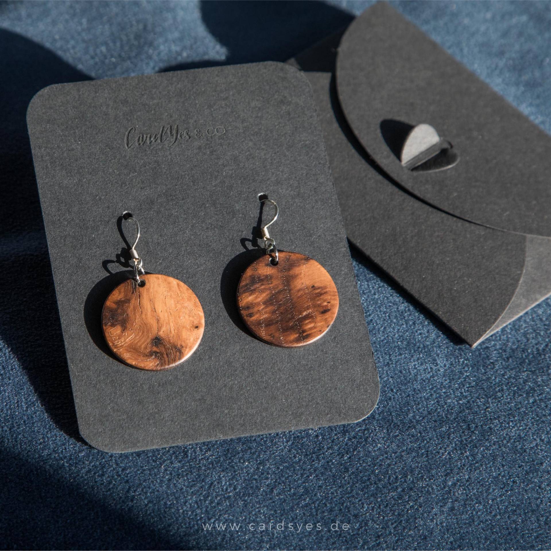 Ohrhänger Aus Holz, Leichte Ohrringe, Kleines Geschenk Weihnachen von CardYesShop