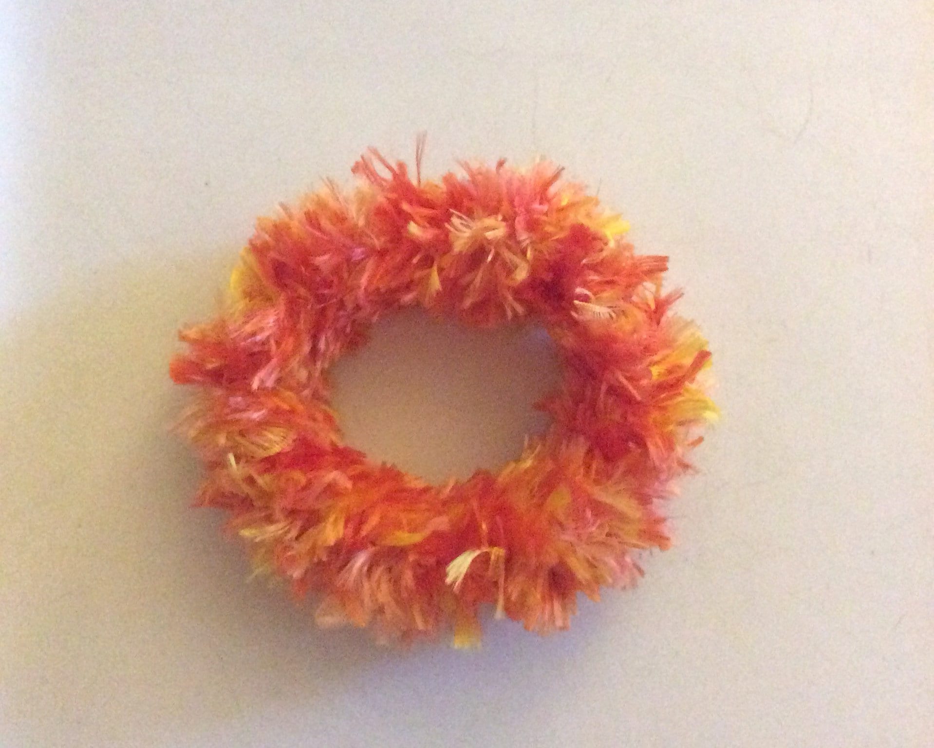 Orange Und Gelbes Crotched Haar Scrunchie, Dutt Cover, Ballet von Cardeladesigns