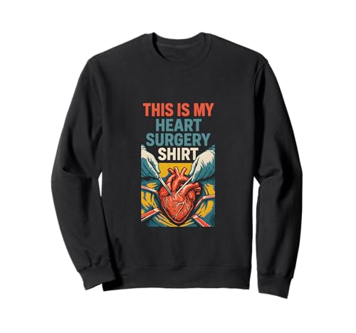 Heart This is My Heart OP-Shirt Fun Get Well für Herren Sweatshirt von Cardiac Crew Hospital Patient Surgery Recovery