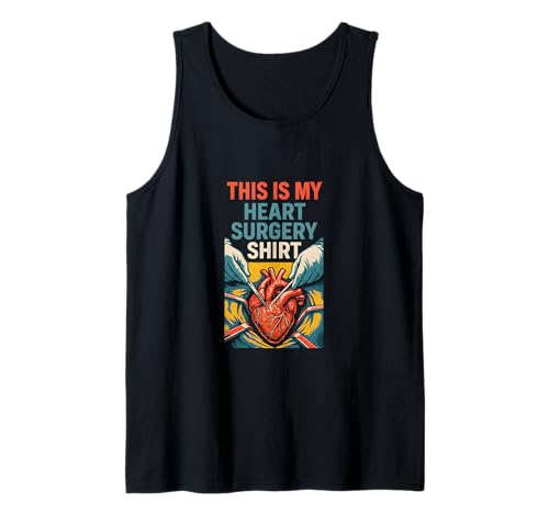 Heart This is My Heart OP-Shirt Fun Get Well für Herren Tank Top von Cardiac Crew Hospital Patient Surgery Recovery