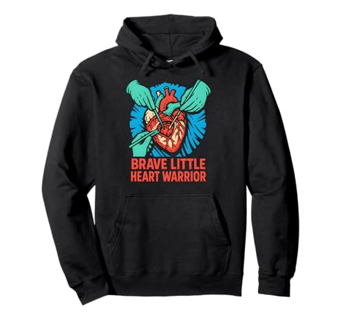 Open Heart Chirurgie Brave Little Heart Warrior Fun Kids Pullover Hoodie von Cardiac Crew Hospital Patient Surgery Recovery
