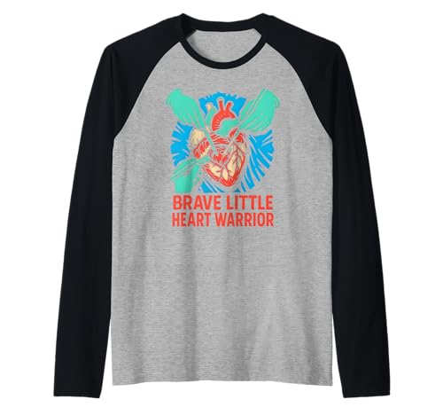 Open Heart Chirurgie Brave Little Heart Warrior Fun Kids Raglan von Cardiac Crew Hospital Patient Surgery Recovery