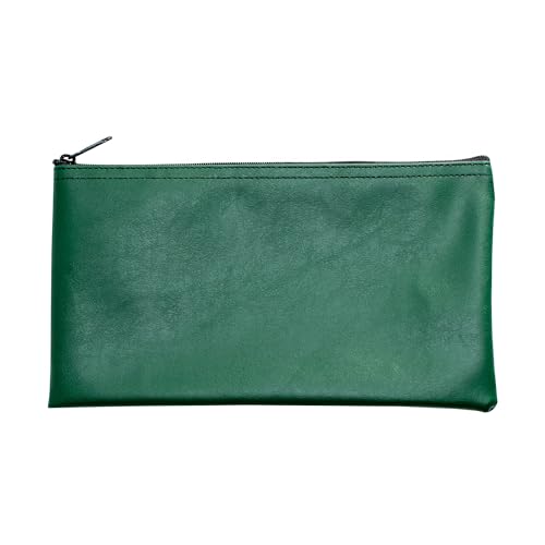 Cardinal bag supplies Vinyl-Reißverschlusstasche, wiederverwendbare Tasche, Reisetasche, klein, kompakt, kariert, 27,9 x 15,2 cm (Waldgrün) von Cardinal bag supplies