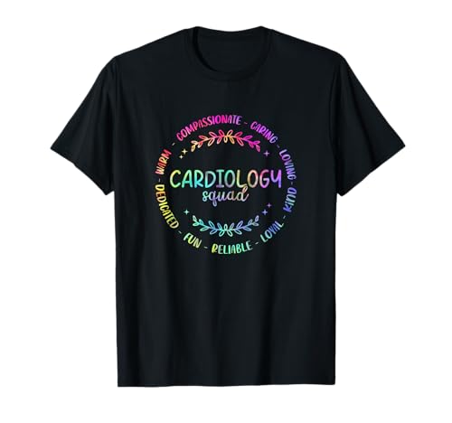 Tie Dye Cardiology Squad Kardiologe für Damen und Herren T-Shirt Tie Dye Cardiology Squad Kardiologe für Damen und Herren T-Shirt von Cardiology Squad Cardiology Nurse Cardiologist Tee