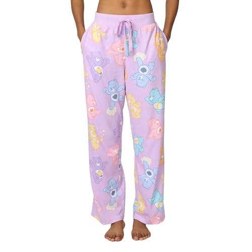 Care Bears Damen Pajama Pants, Lounge Bottoms with Drawstring, Ultra-Soft & Comfortable Pyjamahose, Carebears Technicolor, 46 von Care Bears