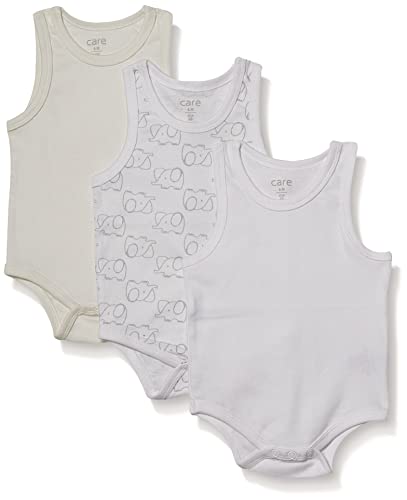 Care Body Baby Ärmellos, 3er Pack Offwhite (200), 68 von Care