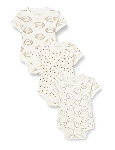 Care Baby Body Kurzarm, 3er Pack Offwhite (200), 50 von Care