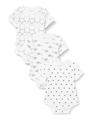 Care Baby Body Kurzarm, 3er Pack White (100), 62 von Care