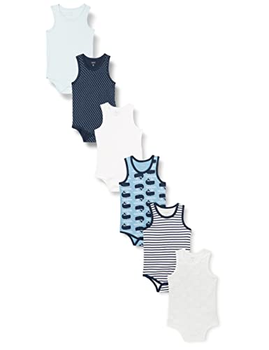 Care Body Baby Ärmellos, 6er Pack Deep Skye Blue (720), 74 von Care