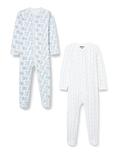 HIKARO Baby Sleepsuits with Long Sleeves and Feet, Lightblue (700), 3 Years von HIKARO