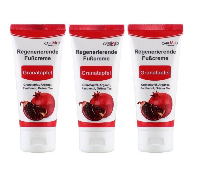 CareMed Fußcreme Regenerierende Fußcreme Granatapfel von CareMed