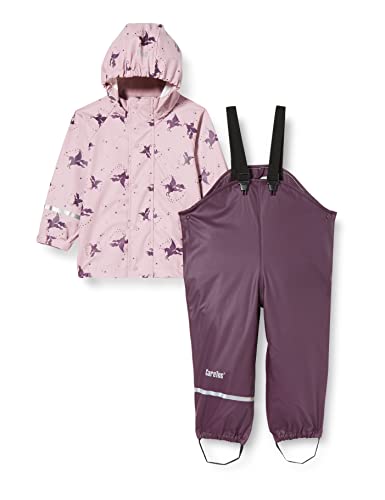 CareTec Baby und Kinder Regenjacke und Regenhose im Set, Mauve Shadow (616), 116 von CareTec