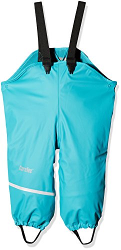 CareTec Kinder Regenlatzhose mit Fleecefutter, Turquoise (968), 74 von CareTec