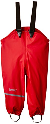 CareTec Kinder Regenlatzhose ungefüttert, Red (402-4001), 104 von CareTec