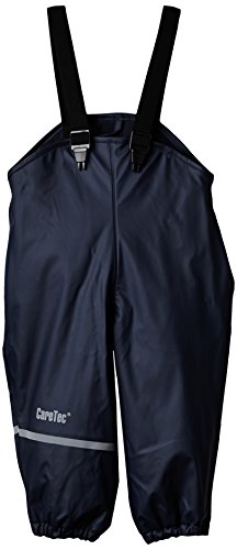 CareTec Unisex Kinder Rain Overall - Pu W. Fleece Regenhose, Dark Navy (778), 104 EU von CareTec