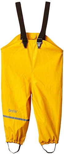 CareTec Kinder Regenlatzhose mit Fleecefutter, Yellow (324), 116 von CareTec