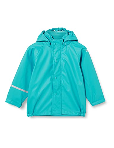 CareTec Regenjacke Kinder mit Fleece Futter ,Turquoise (968), 116 von CareTec