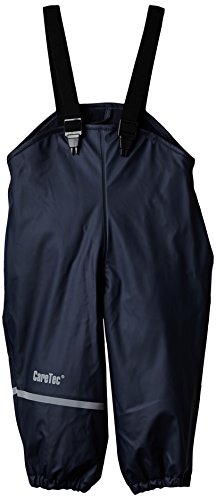 CareTec Unisex Kinder Rain Overall - Pu W. Fleece Regenhose, Dark Navy (778), 74 EU von CareTec