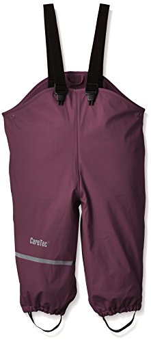 CareTec Kinder Regenlatzhose mit Fleecefutter, Grape Wine (657), 104 von CareTec