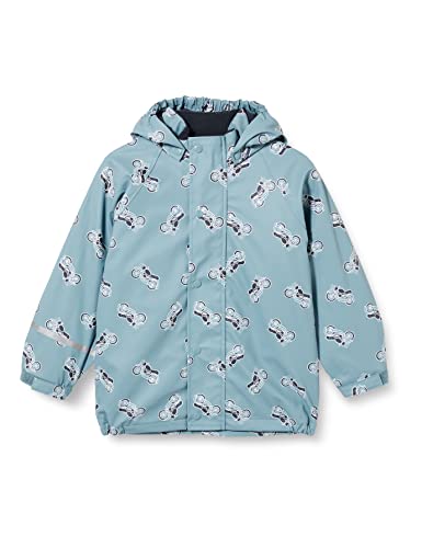 CareTec Regenjacke Kinder mit Fleece Futter, Smoke Blue (969), 86 von CareTec