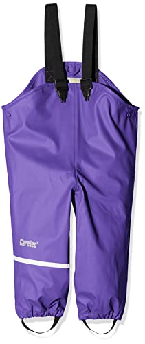 CareTec Unisex Kinder Rain Overall - Pu W/O Fleece Regenhose, Purple (633), 128 EU von CareTec