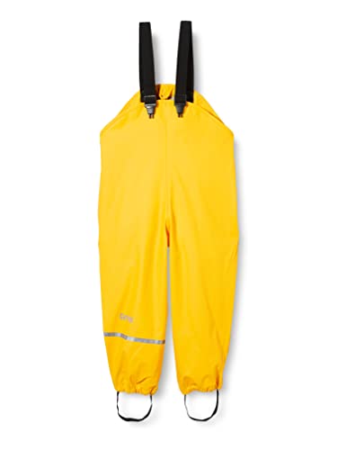 CareTec Unisex Kinder Rain Overall - Pu W/O Fleece Regenhose, Yellow (324), 74 EU von CareTec