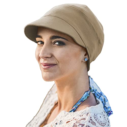 Carebell Capri Schirmmütze aus Bambus für Chemotherapie Alopezie, cremefarben, One size Carebell Capri Schirmmütze aus Bambus für Chemotherapie Alopezie, cremefarben, One size von Carebell