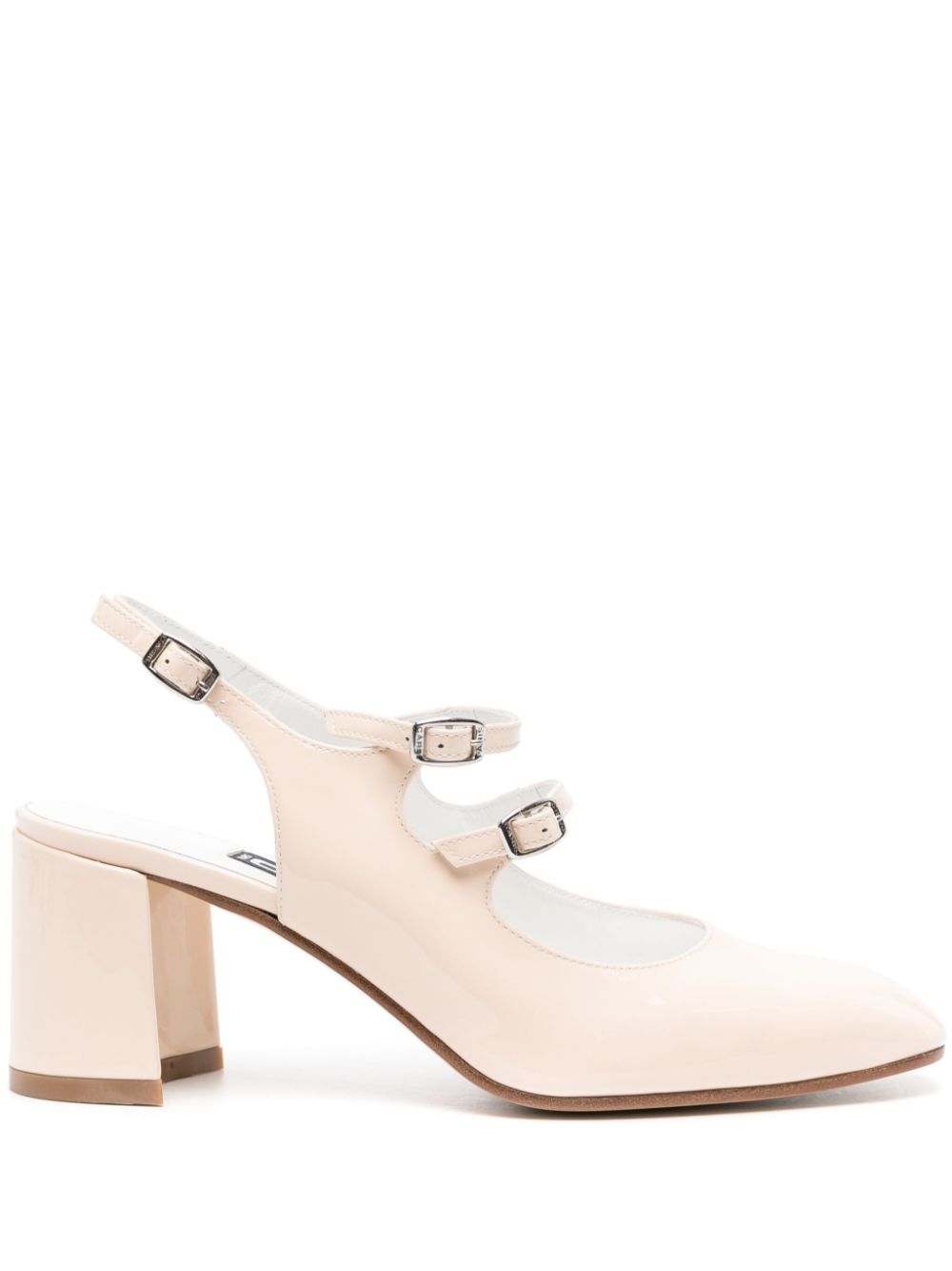 Carel Paris Banana Pumps aus Lackleder 60mm - Nude von Carel Paris