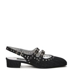 Carel Paris Blaue Ballerina-slingbacks Mit Nieten von Carel Paris