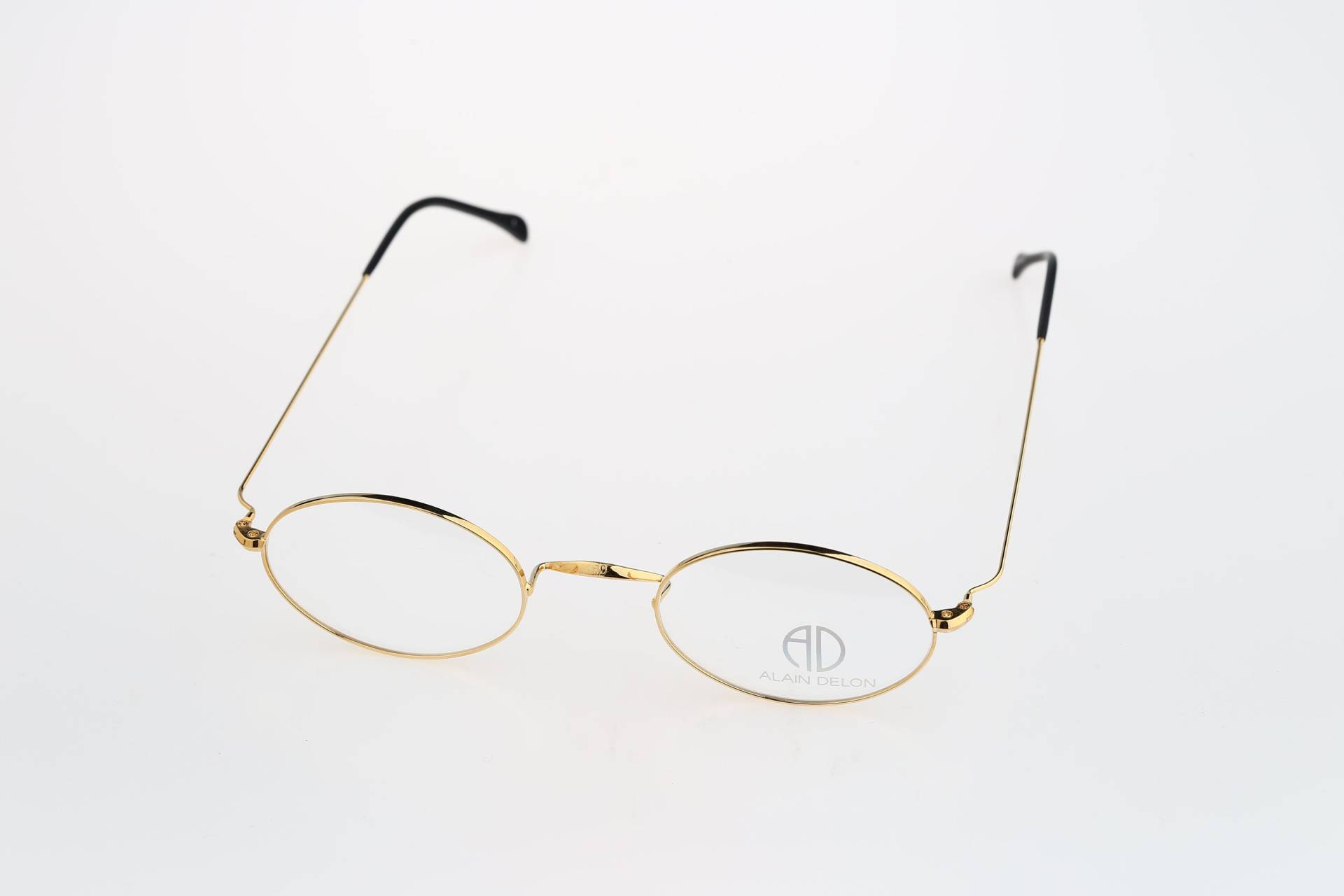 Alain Delon 3524A, Vintage 90Er Jahre Gold Unikat Designer Kleine Ovale Brillengestelle Herren & Damen Nos von CarettaVintageCo