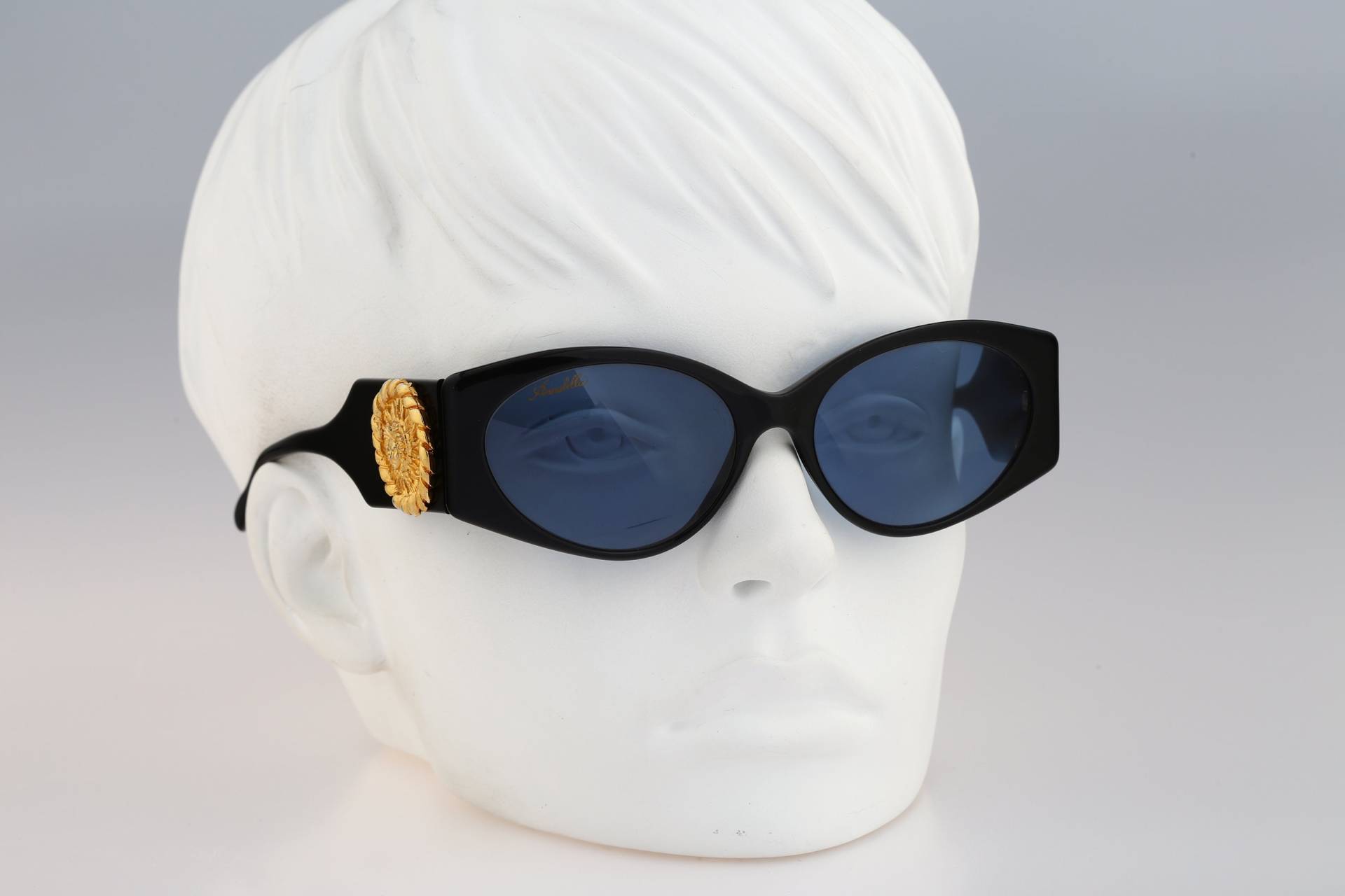 Annabella 315 S 1, Vintage 90Er Jahre Unikat Schwarz &gold Katzenauge Sonnenbrille Damen Nos von CarettaVintageCo