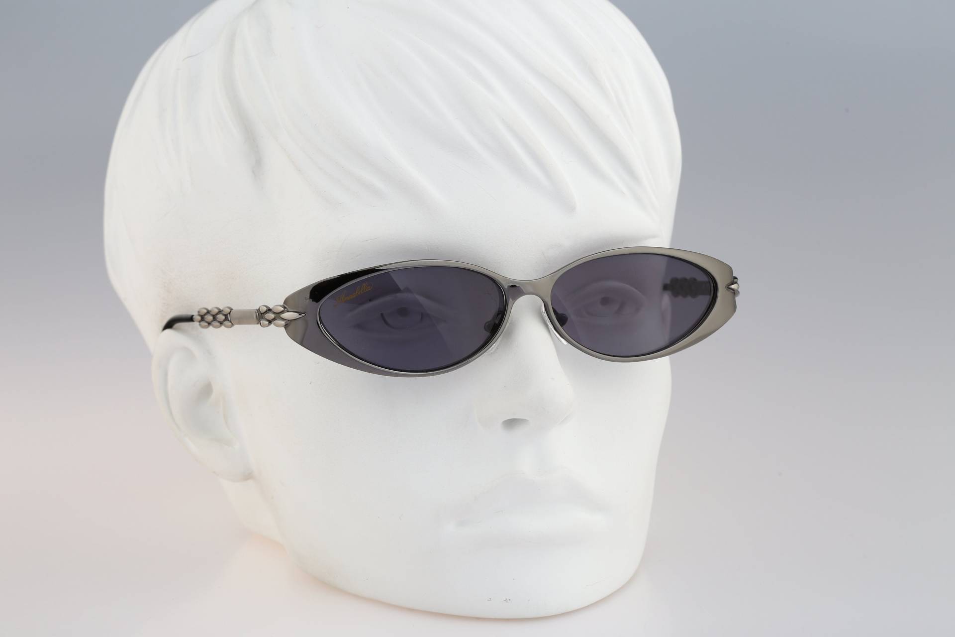 Annabella 410 S 2, Vintage 90Er Grau Ovale Sonnenbrille Damen, Nos von CarettaVintageCo