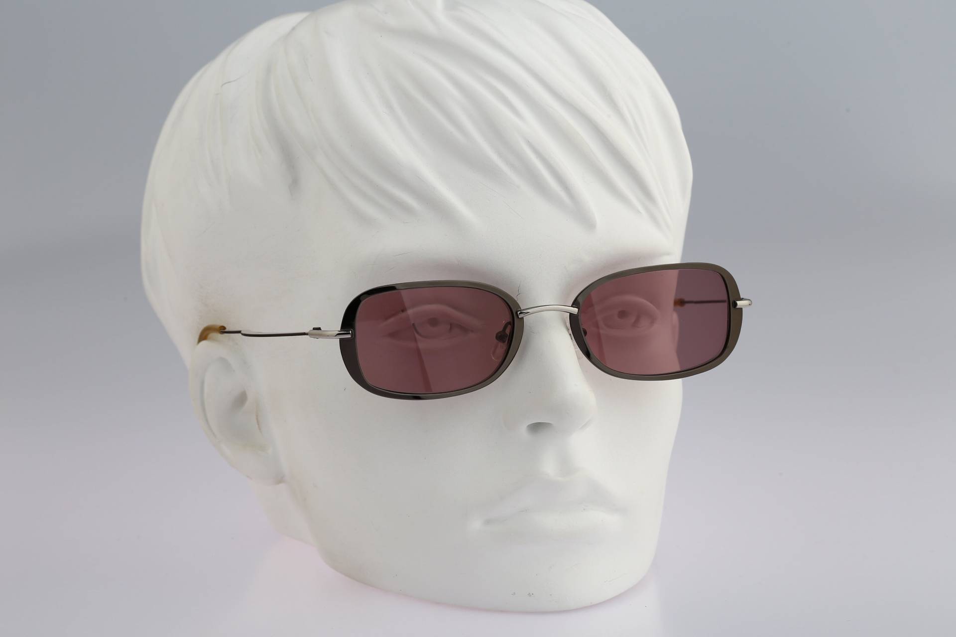 Annabella 411 S 2, Vintage 90Er Jahre Gläser Grau Rechteck Sonnenbrille Damen Nos von CarettaVintageCo