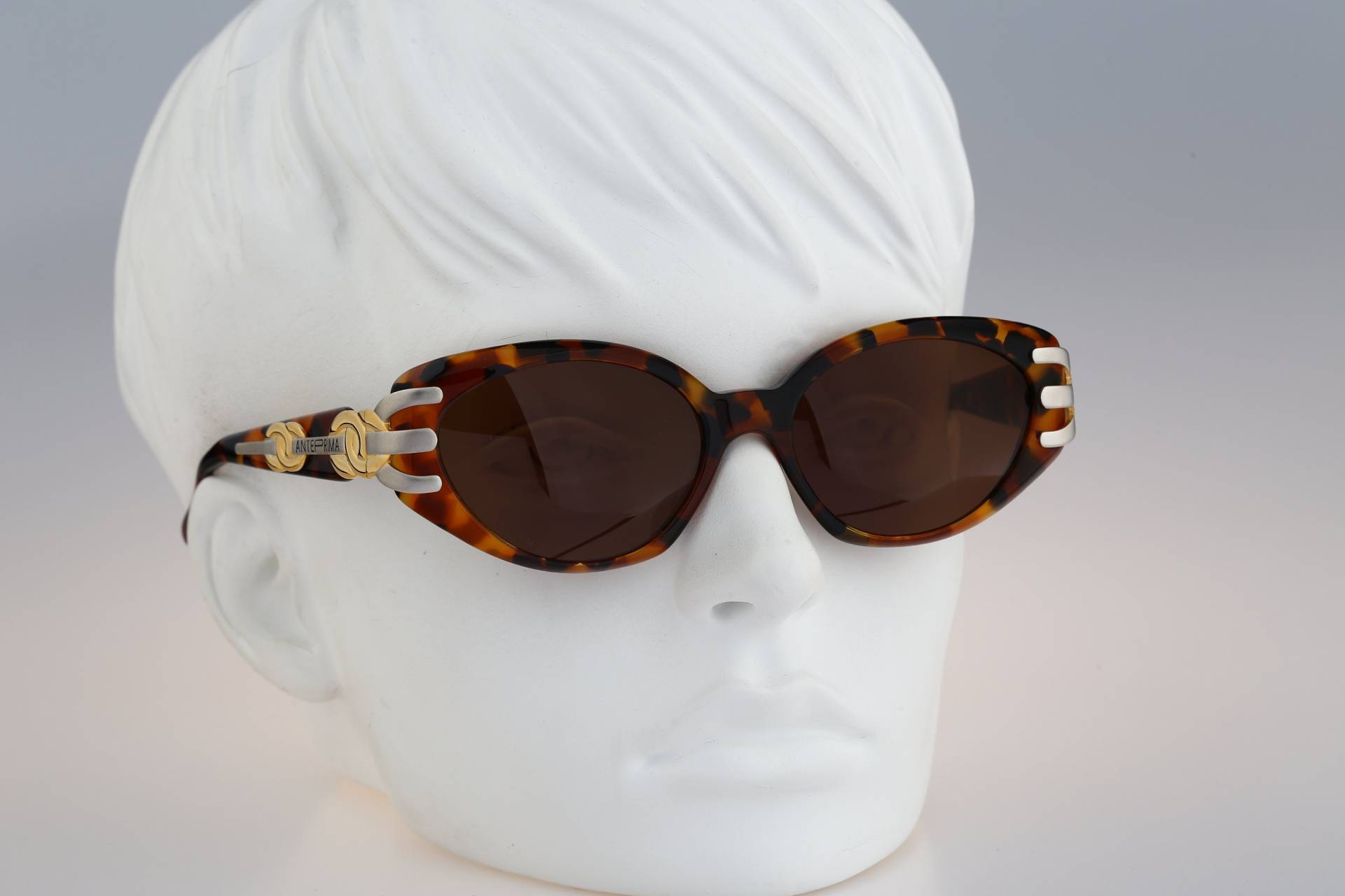 Anteprima Lea 3, Vintage 90Er Jahre Einzigartige Schildkröte Katzenaugen Sonnenbrille Frauen, Nos von CarettaVintageCo