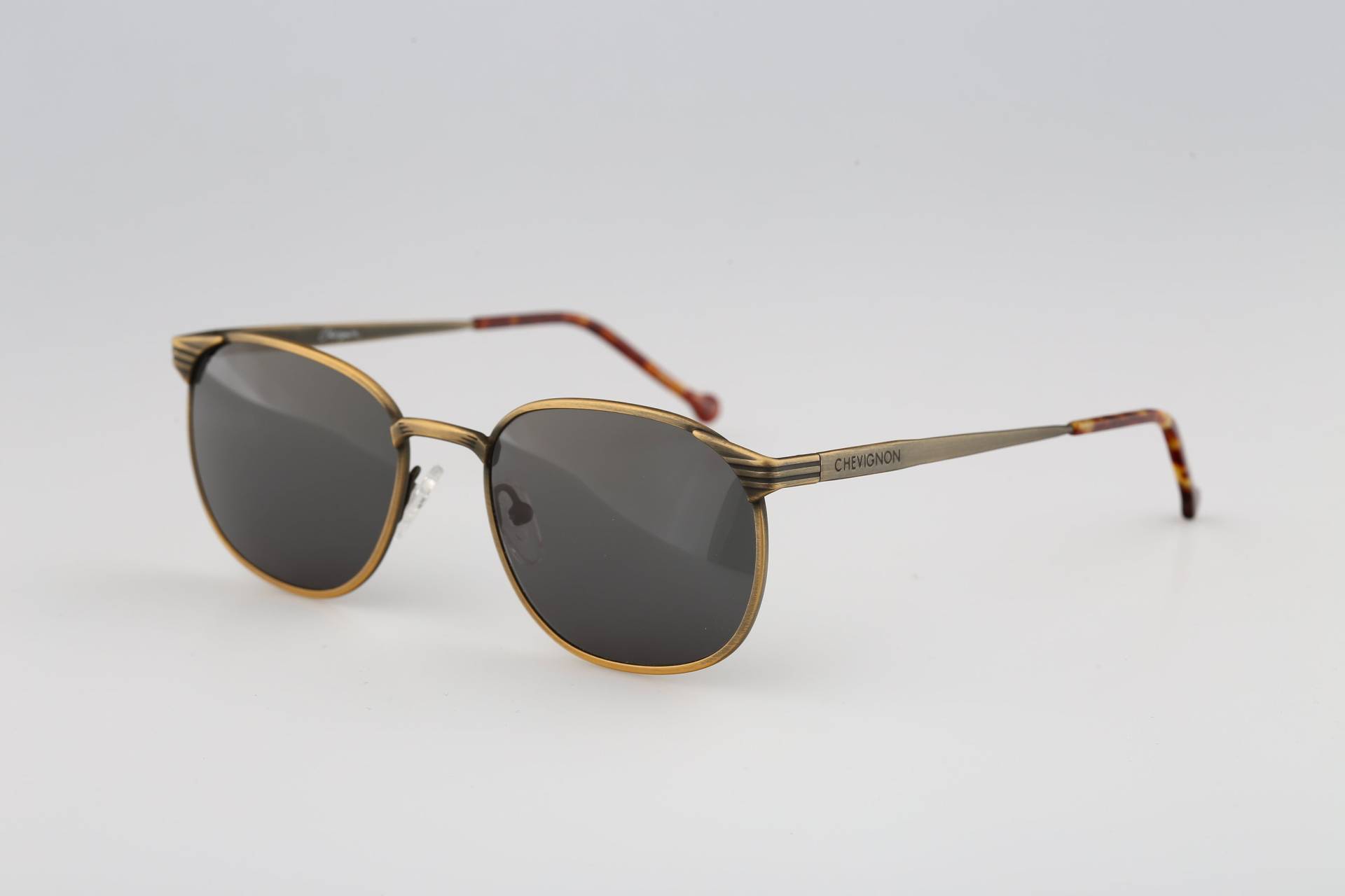 Chevignon Killington E019, Vintage 90Er Jahre Unikat Antik Gold Viereck Sonnenbrille Männer & Frauen, Nos von CarettaVintageCo