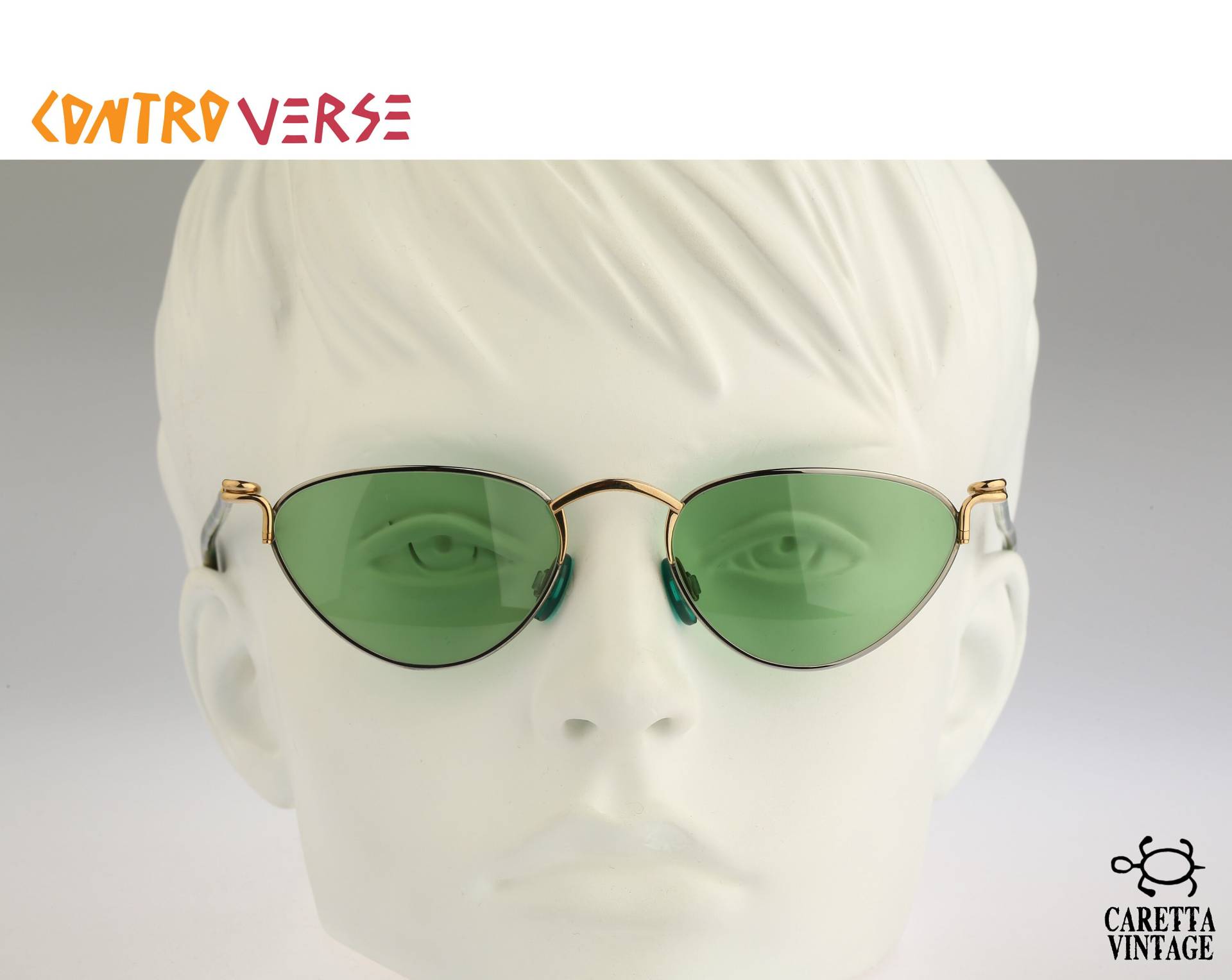 Contro Verse 3040 130 27, Vintage 90Er Jahre Getönte Gläser Einzigartig Steampunk Bunte Katzenaugen Sonnenbrille Frauen Nos von CarettaVintageCo