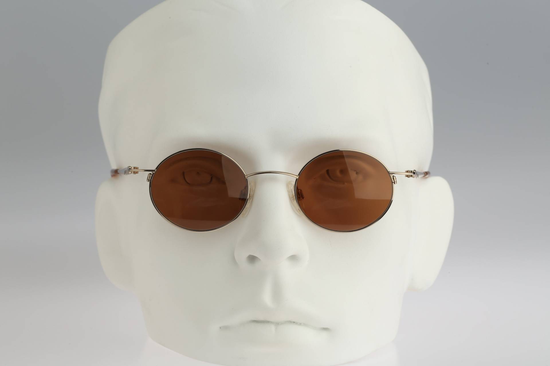 Kleine Runde Sonnenbrille Herren, Marc O'polo Von Metzler 3425 689, Vintage 90Er Steampunk Gold Micro Circle Frauen Nos von CarettaVintageCo