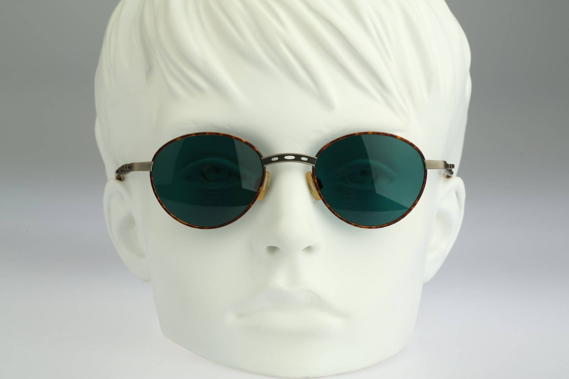 Kleine Runde Sonnenbrille Herren, Robert Rudger 0027 148 F5, Vintage 90Er Jahre Unikat Schildkröte Kleine Steampunk Damen Nos von CarettaVintageCo