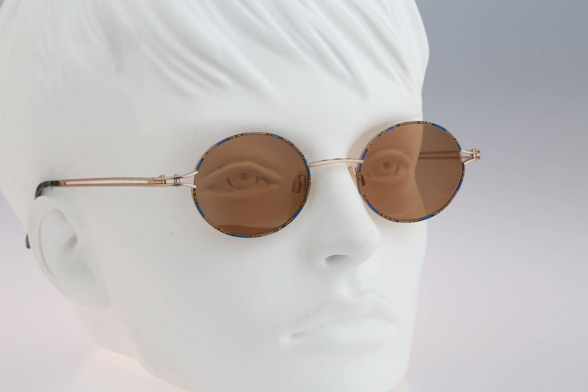 Kleine Runde Sonnenbrille Herren, Robert Rudger 1600 190 C1, Vintage 90Er Jahre Unikat Getönt Bunt Steampunk Kreis Damen, Nos von CarettaVintageCo