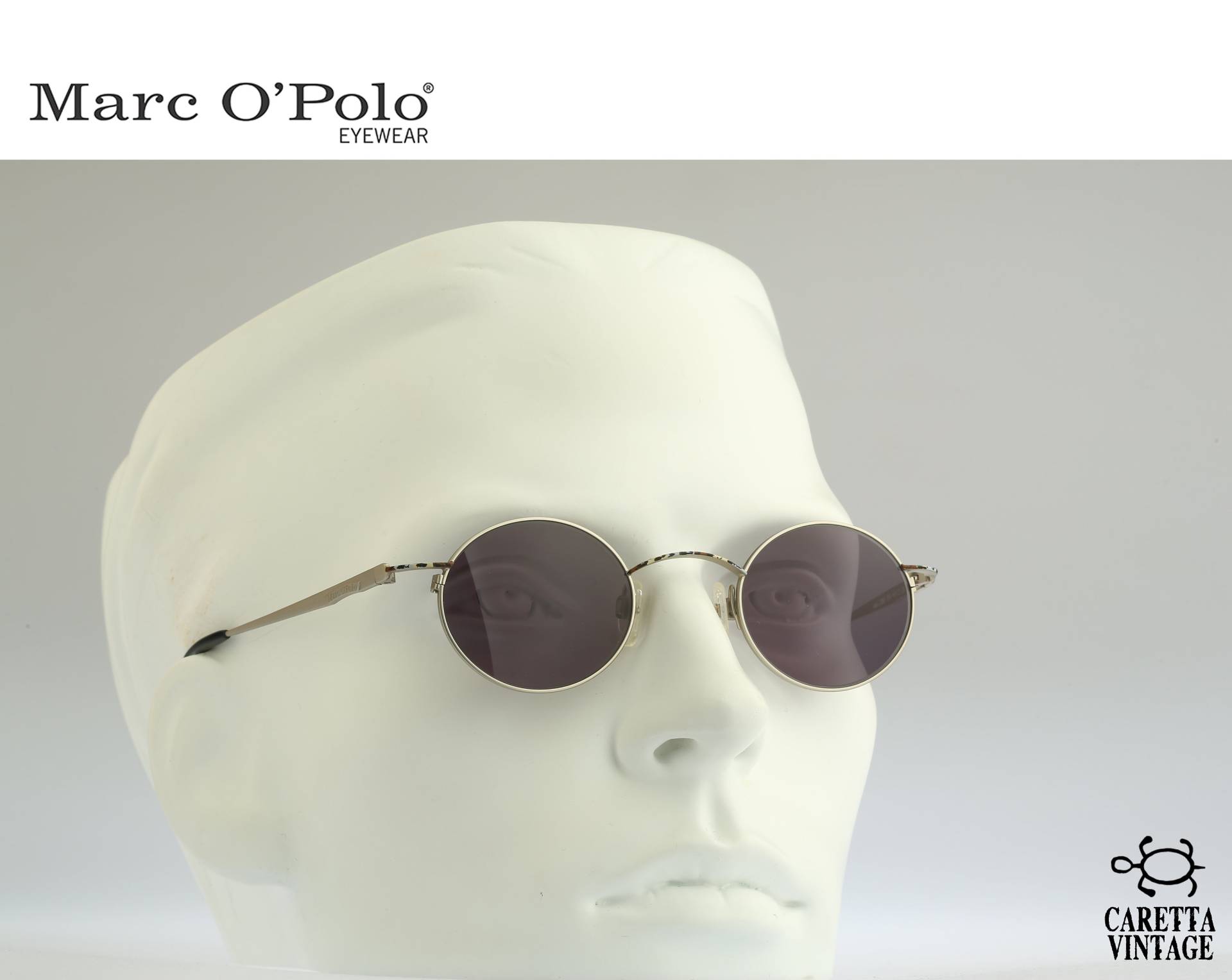 Kleiner Kreis Sonnenbrille Männer, Marc O'polo Von Metzler 3382 350, Vintage 90Er Jahre Silber Runde Steampunk Frauen Nos von CarettaVintageCo