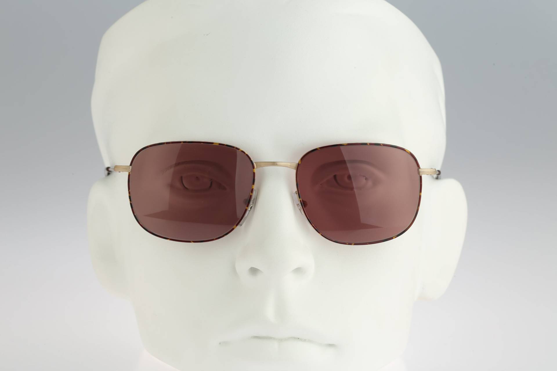 Piave Teen Up 1315 3E66, Vinatge 90Er Jahre Unikat Gold & Schildkröte Quadrat Sonnenbrille Herren Und Frauen, Nos von CarettaVintageCo