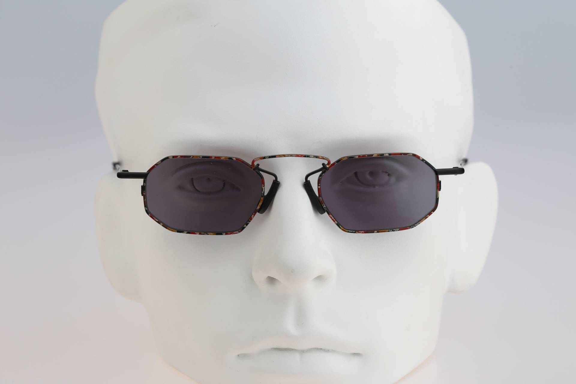 Robert Rudger 1210 010-73, Vintage 90Er Jahre Steampunk Kleine Hexagon Sonnenbrille Damen Nos von CarettaVintageCo