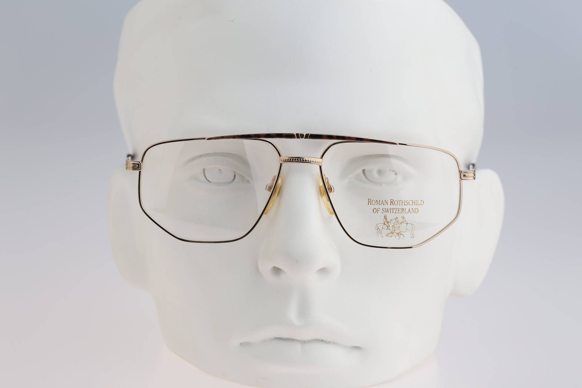 Roman Rothschild Of Switzerland R1037A 04, Vintage 80Er Jahre Oversized Goldene Pilotenbrille Herren & Damen Nos Roman Rothschild Of Switzerland R1037A 04, Vintage 80Er Jahre Oversized Goldene Pilotenbrille Herren & Damen Nos von CarettaVintageCo