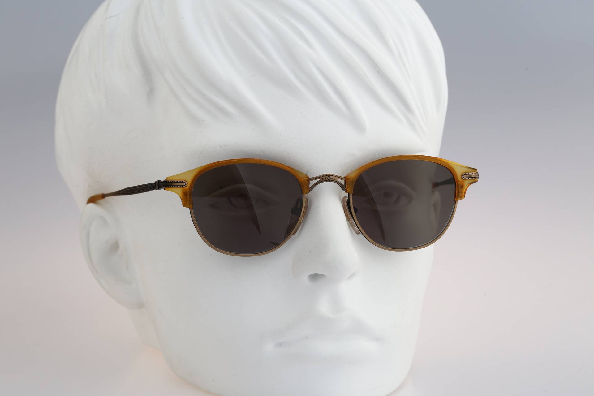 Roy Tower 36 Yl, Vintage 90Er Quadrat Clubmaster Sonnenbrille Herren Und Frauen Nos von CarettaVintageCo