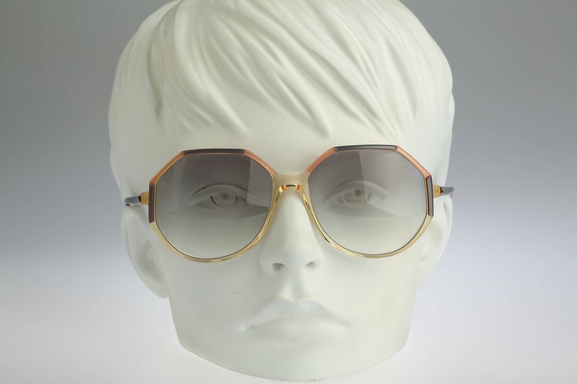 Silhouette M 1176 C 2856, Vintage 70Er Getönte Gläser Oversized Krone Panto Rund Sonnenbrille Damen Nos von CarettaVintageCo