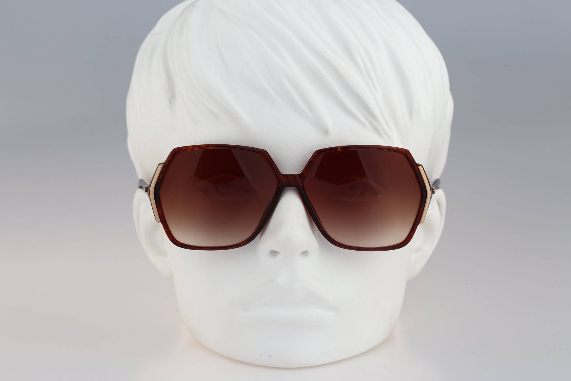 Silhouette M 1199 20 C 1151, Vintage 90Er Schildkröte Oversized Hexagon Sonnenbrille Damen, Nos von CarettaVintageCo