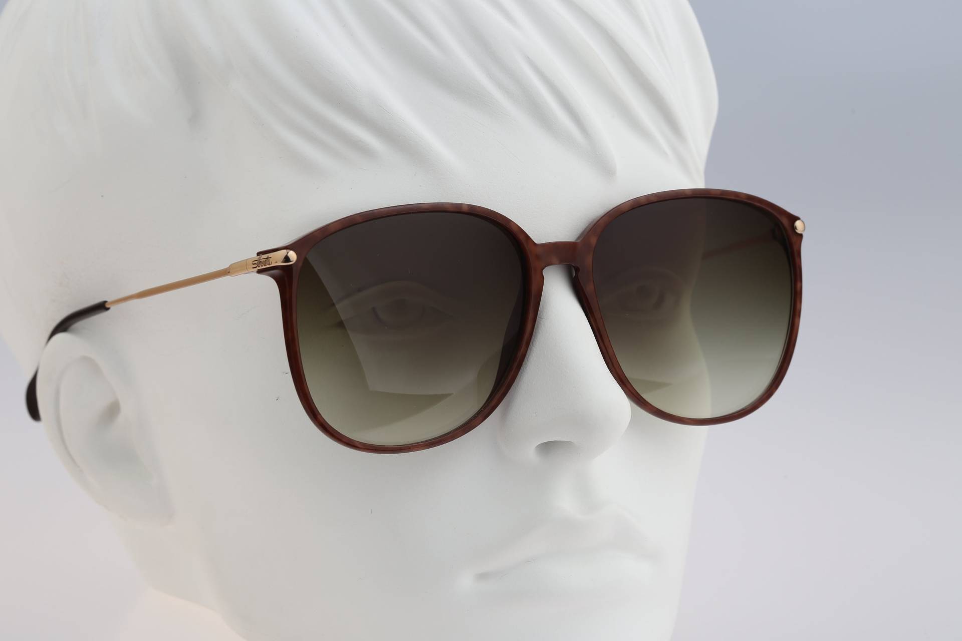 Silhouette M 1705 20 C 1337, Vintage 80Er Jahre Einzigartig Schildkröte Oversized Quadratisch Sonnenbrille Damen Nos von CarettaVintageCo