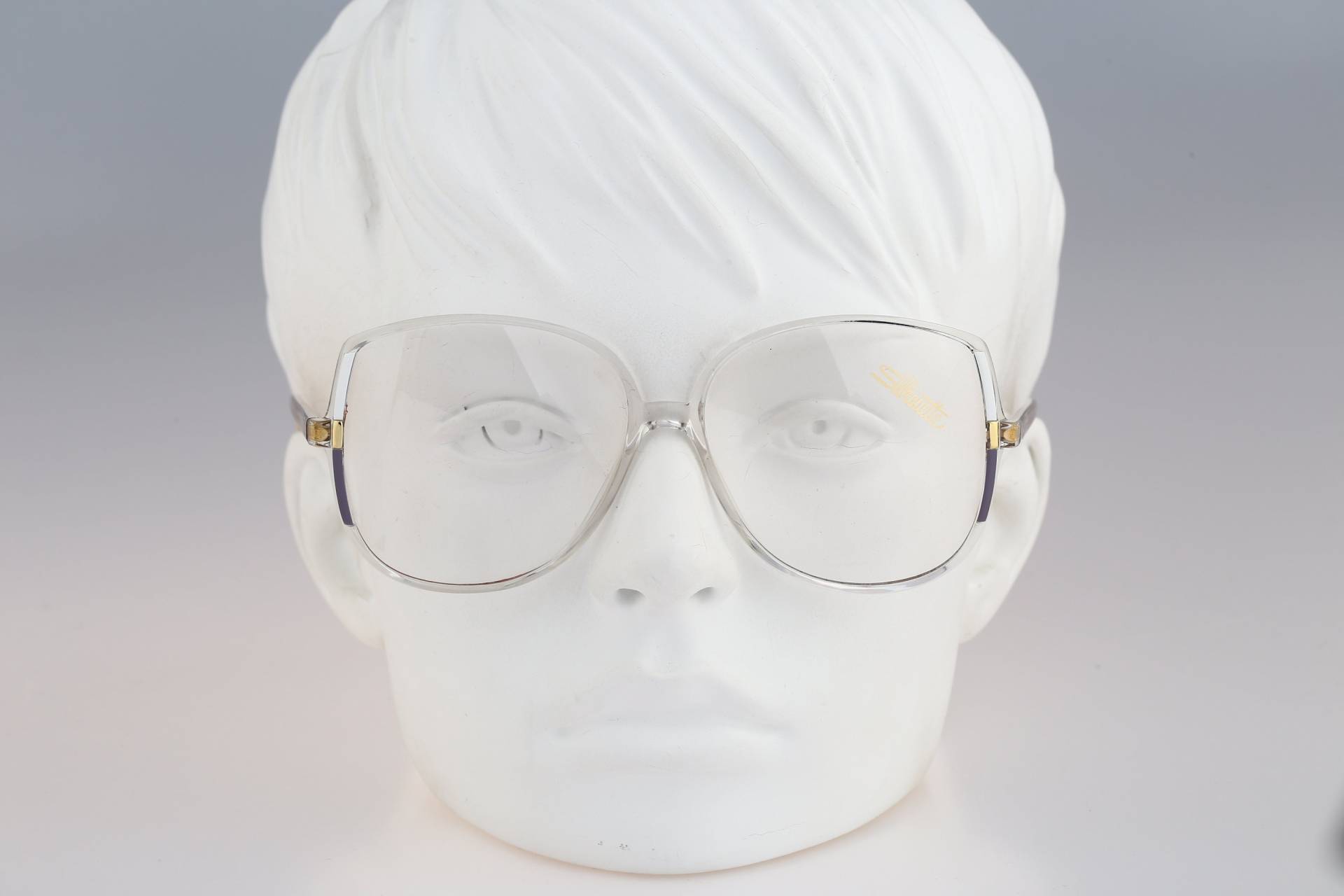 Silhouette M 1712 C 5523, Vintage 80Er Jahre Damen Brille Klar Oversized Schmetterling Brillenfassung von CarettaVintageCo